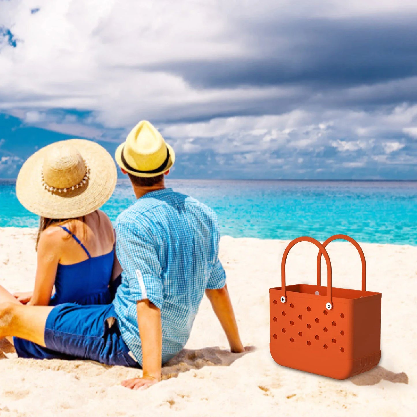 Rubber Beach Bag Waterproof Sandproof 2022 Summer Outdoor Tote Bag Portable Travel Storage Bags Sports Handbag Organization Box