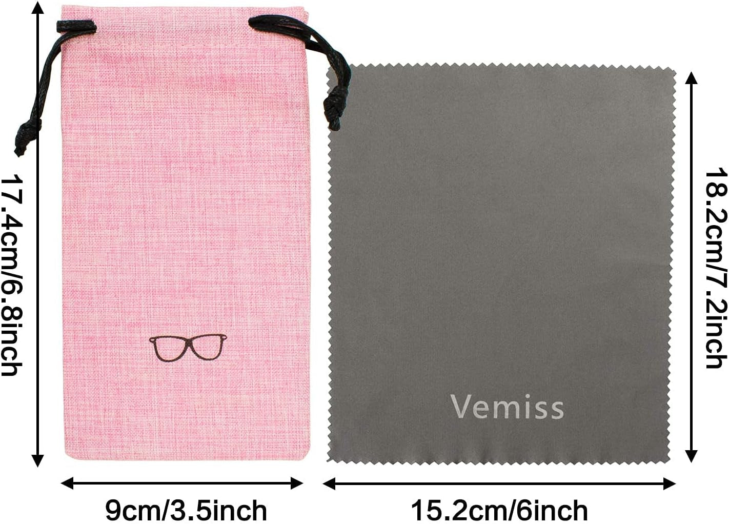 Hard Shell Eyeglasses Cases, Linen Fabrics Protector Sunglasses Case, Large Glasses Case